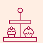 Icon of a high tea stand