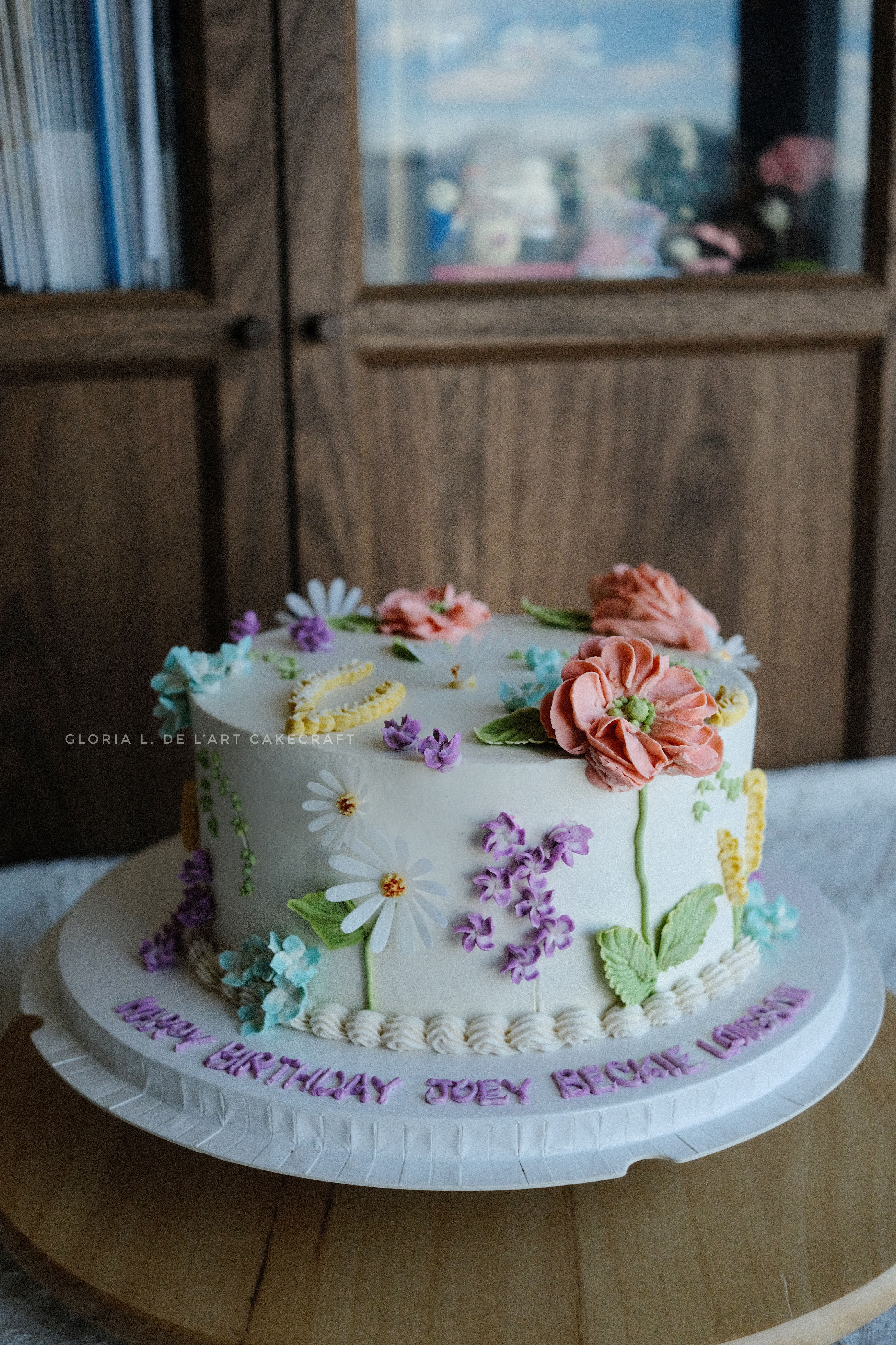 8" Floral Cake