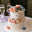 Thumbnail: 6''+8" 新月裱花結婚蛋糕 (加金箔)  2-Tier Crescent Wedding Cake (with gold leaf)