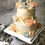 Thumbnail: 6''+8" 新月裱花結婚蛋糕 (加金箔)  2-Tier Crescent Wedding Cake (with gold leaf)