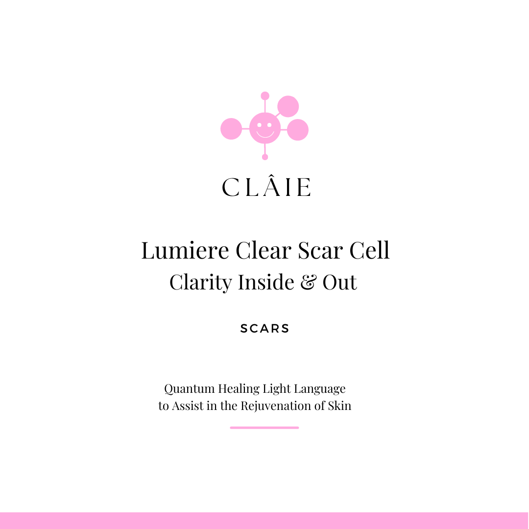Claie Lumiere Scar Cell. To bring clarity to the skin and assist in the removal of unwanted marks and scars