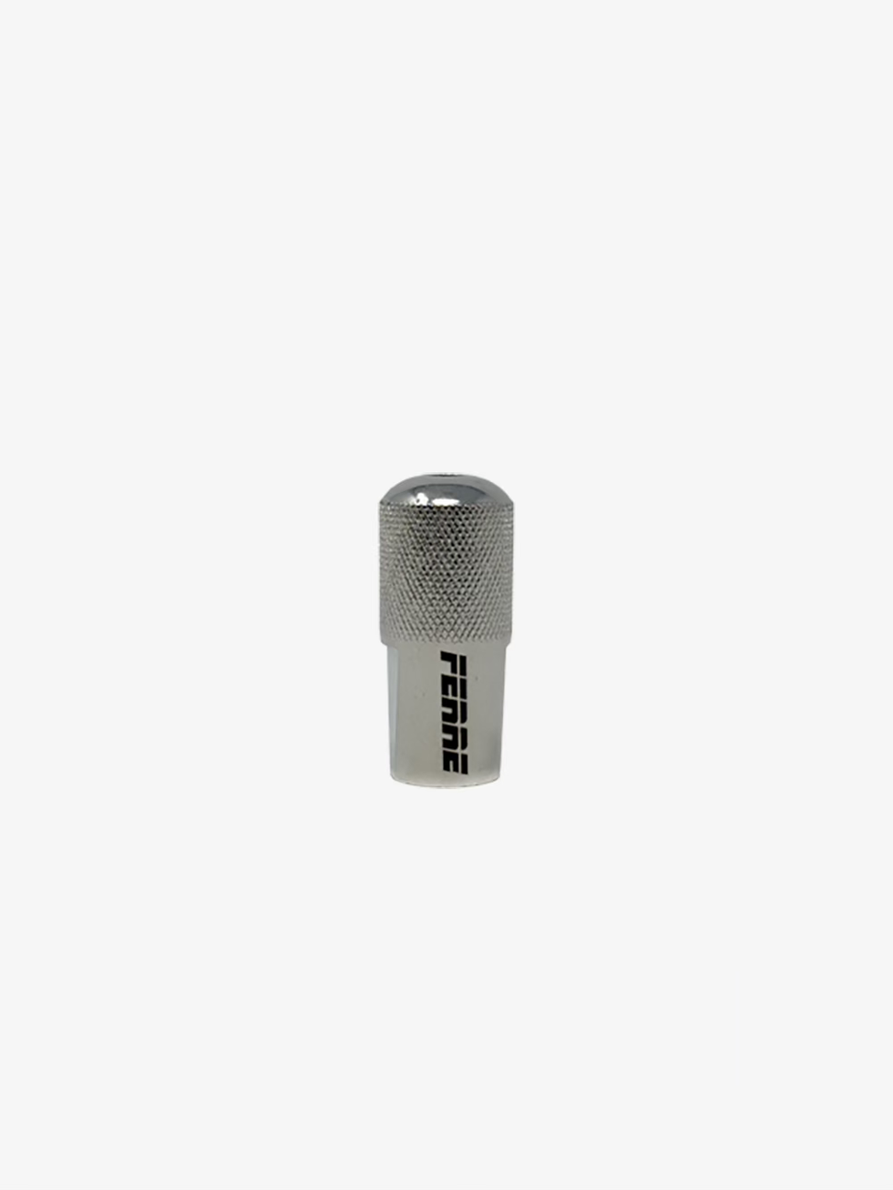 Ferre Epee Heavy Pommel front view with silver steel finish, textured grip area, rounded top, and Ferre logo