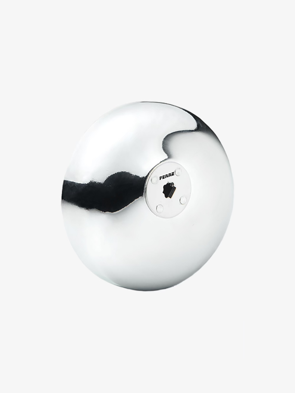 Ferre Epee Standard Guard glossy silver exterior view with reflective steel finish, center mounting