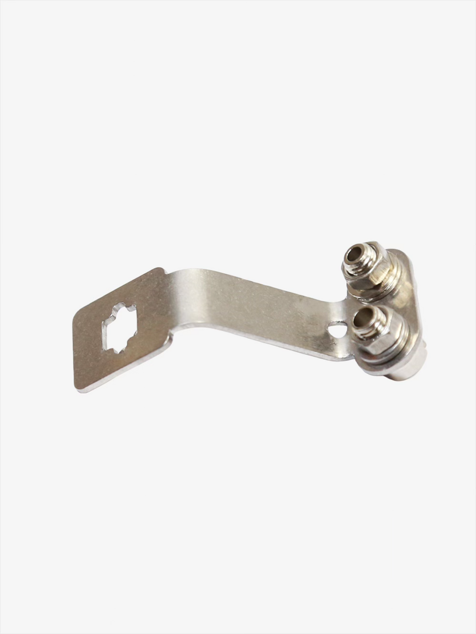 Ferre Sabre Socket reverse view with steel plate, mounting hole, and two socket connectors