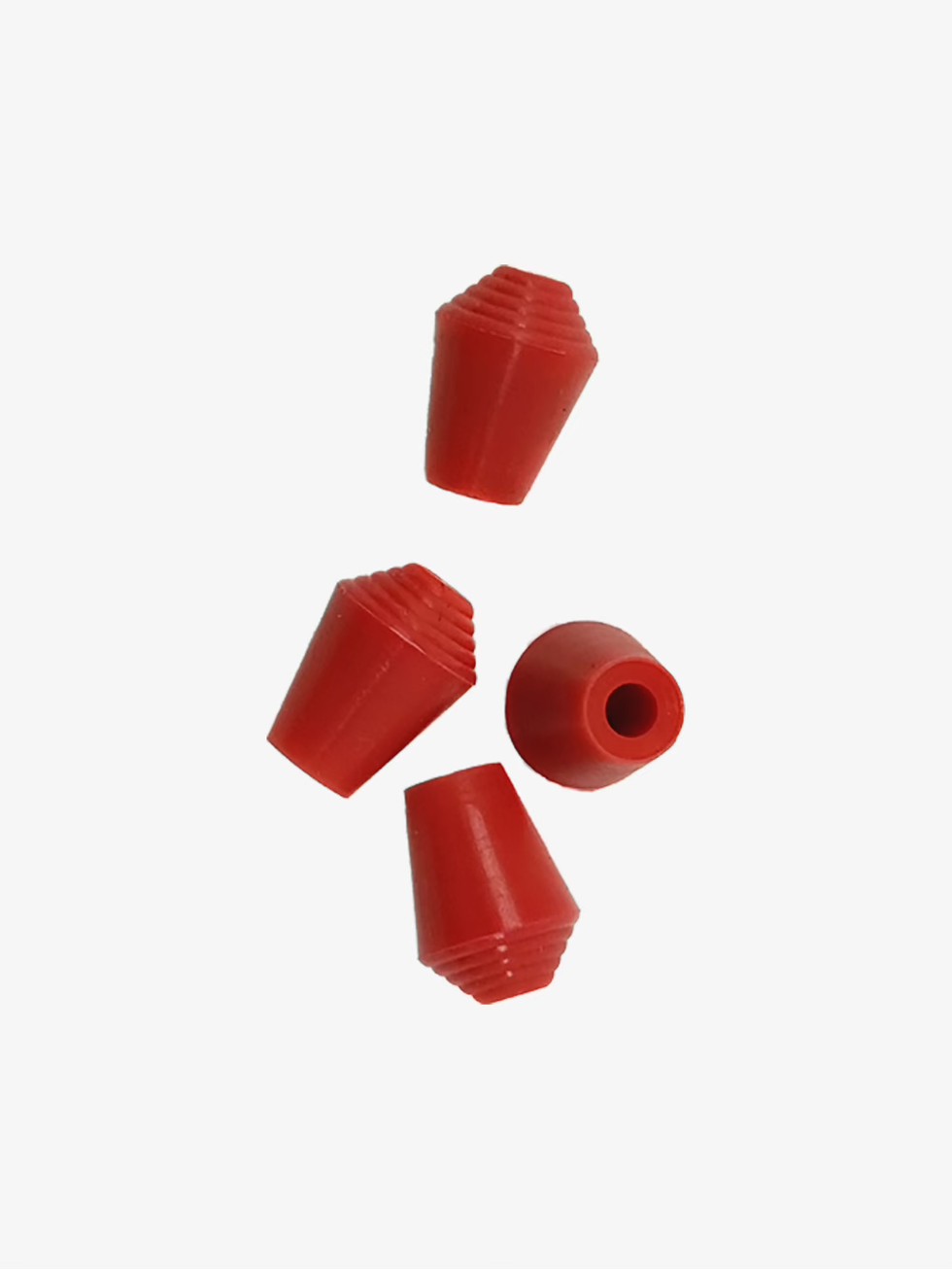 Epee Rubber Point set of red rubber tip covers for beginner and youth epee training