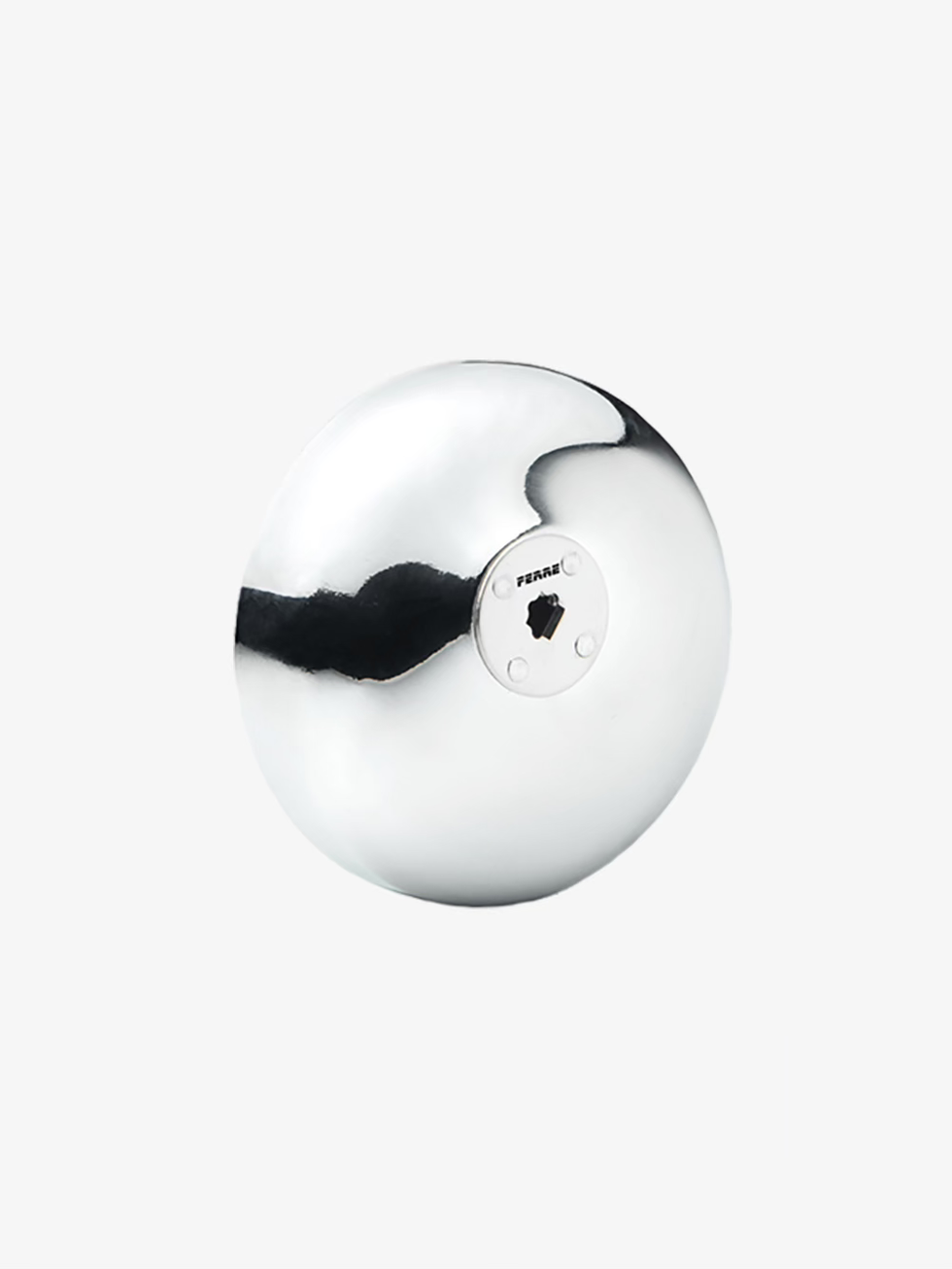 Ferre Epee Kids Guard exterior view with silver steel finish, center mounting plate, and Ferre logo
