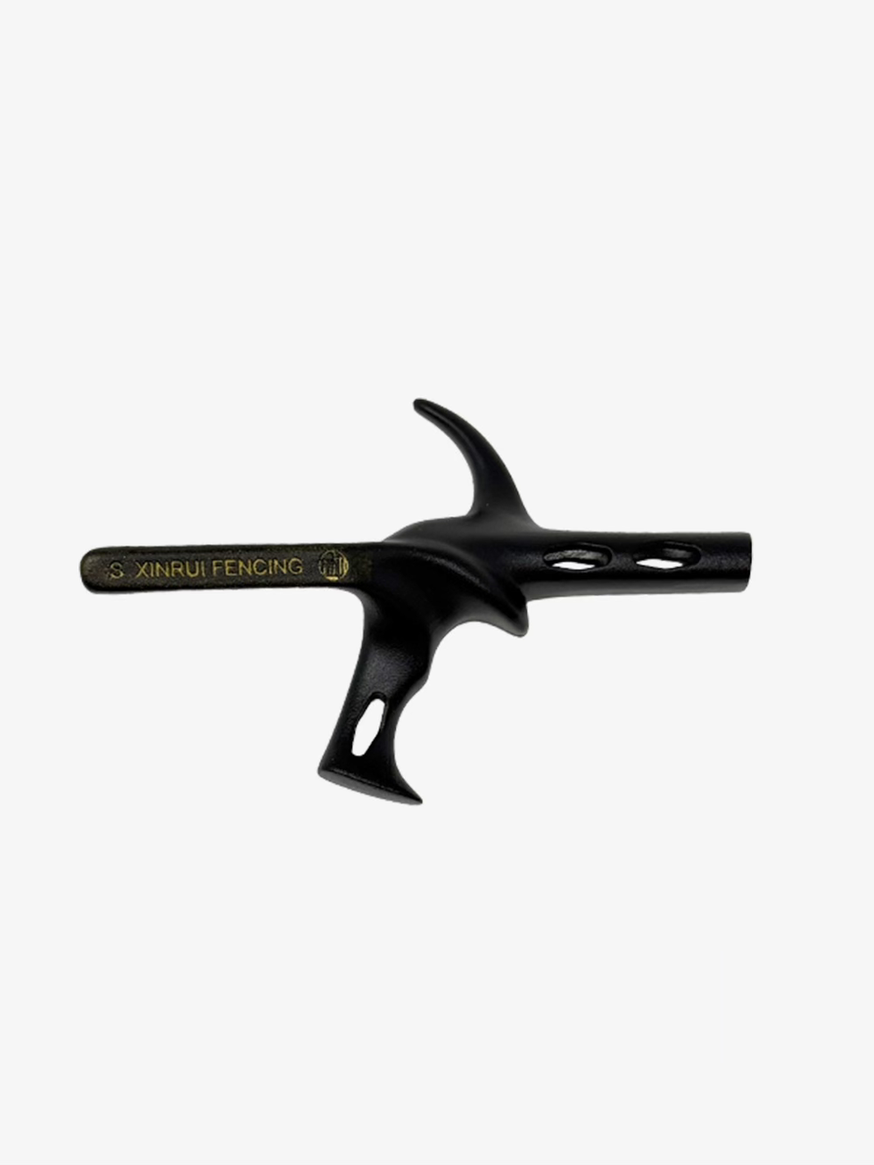 Ferre Vortex Titanium Grip black titanium epee grip with open cutout handle