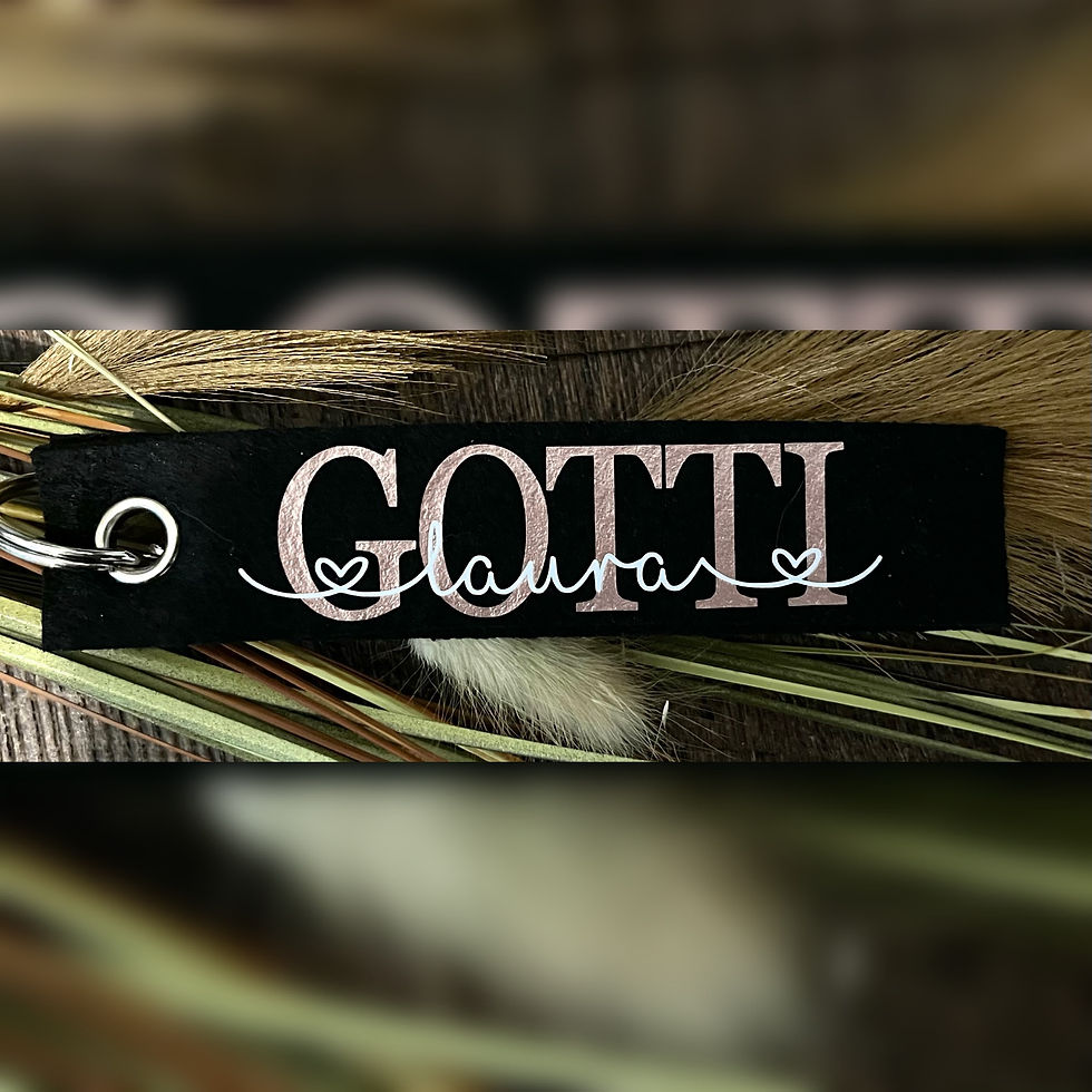 Miniaturbild: Schlüsselanhänger Filz einseitig bedruckt