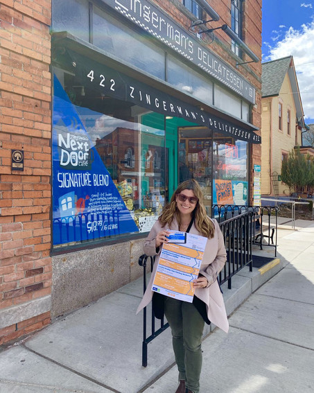 Rebecca Soffer with Grief Week Poster