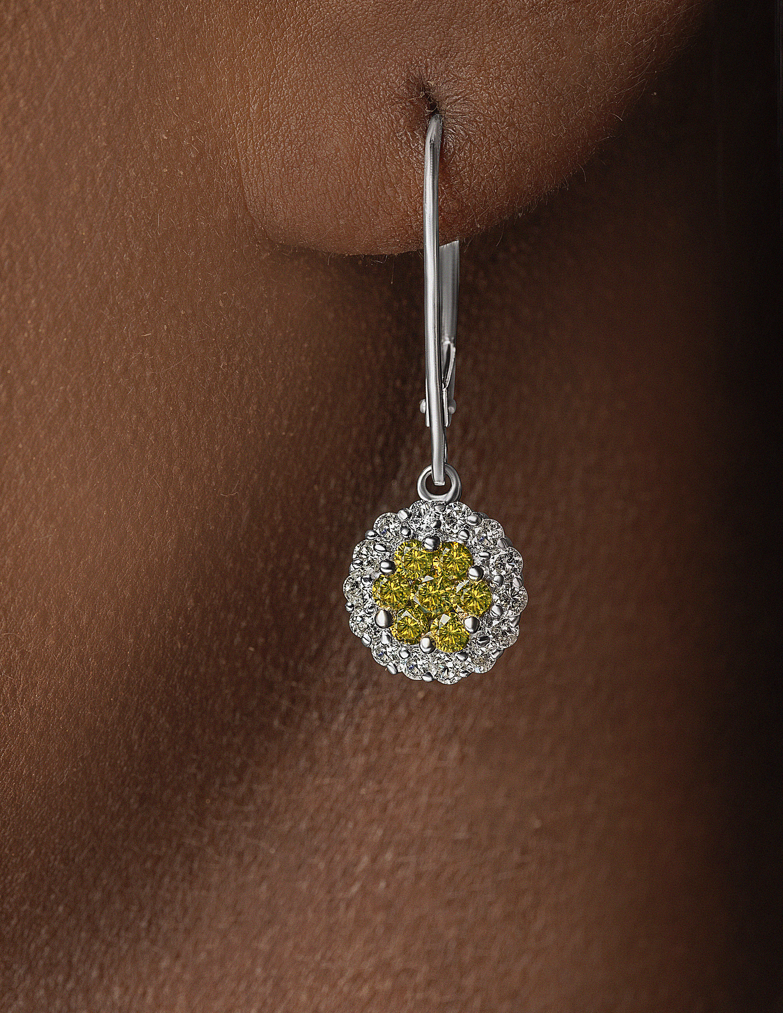 Diamond Dangle Earrings