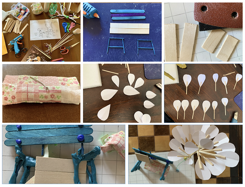 Creating miniature park bench craft project