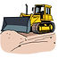 Bulldozer pushing dirt clipart.jpg