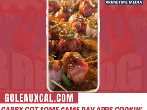 Gabby got some Game Day apps cookin' in the kitchen 