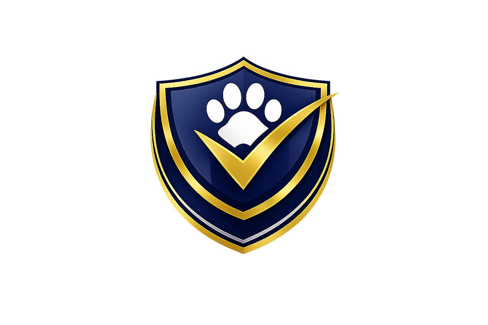 Pet care shield emblem with gold checkmark.png