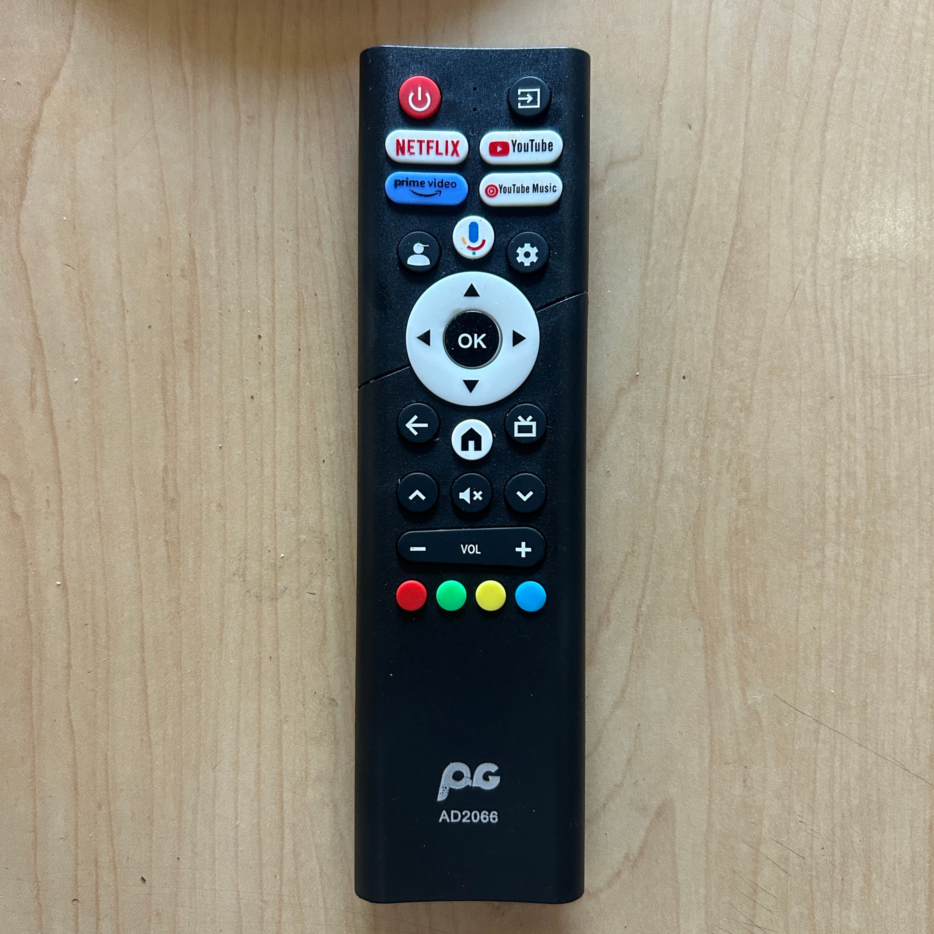 📺 Control Remoto Smart TV Motorola / Android TV PG AD2066