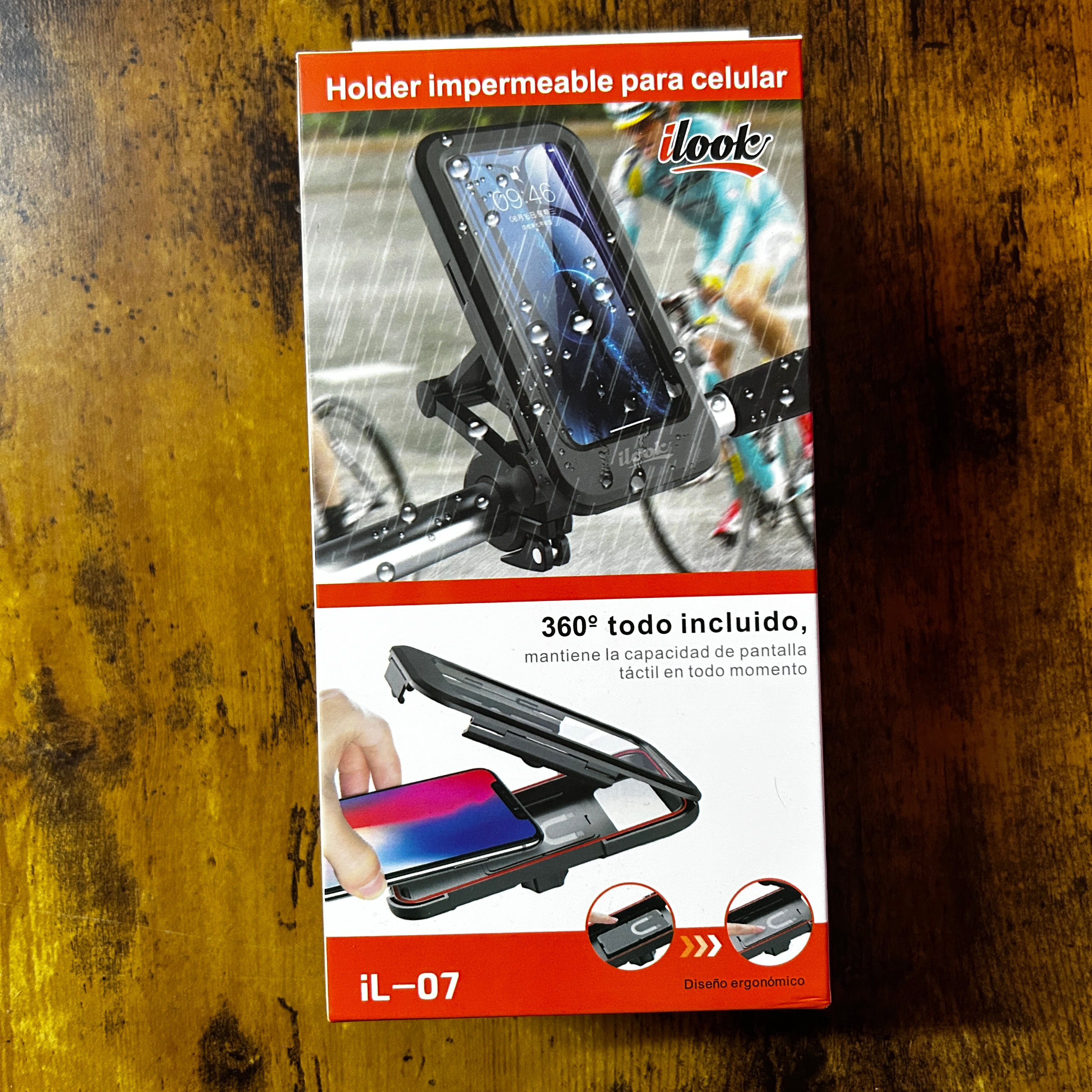 📱 Soporte Impermeable para Celular iLook iL-07 (Moto / Bicicleta)