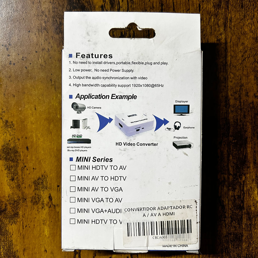 Miniatura: Convertidor de AV a HDMI 1080P – Mini Adaptador RCA a HDMI