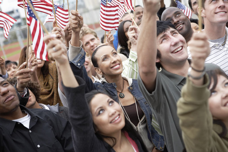 Diverse Group Celebrating