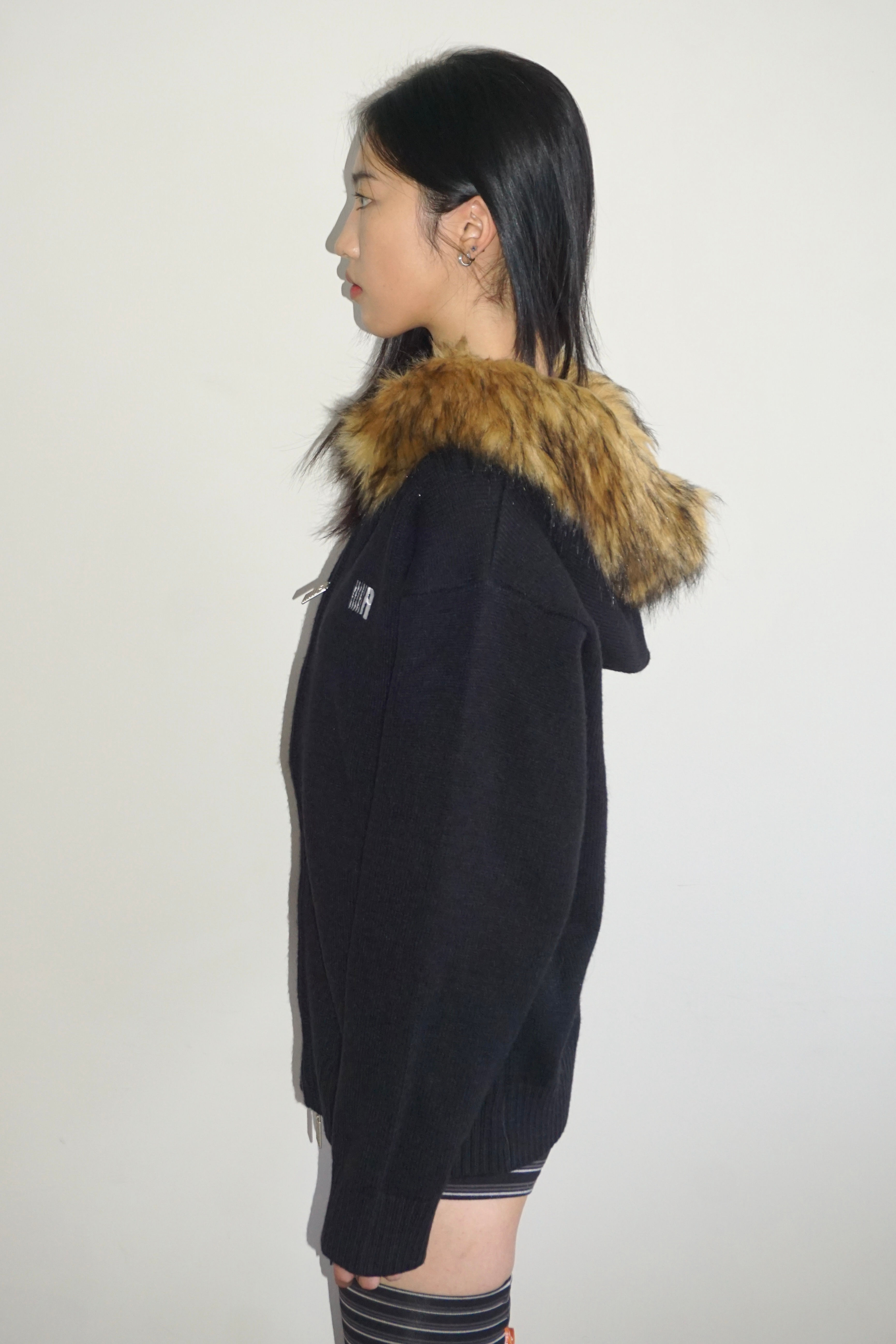 FDR Fur Collar Zip Hoodie
