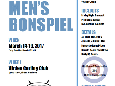Last week to register for Virden Men's Bonspiel!