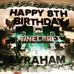 MINECRAFT Chocolate Cake__#birthday #miami #holidays #minecraftparty #coconutcreek #boysbirthdaycake