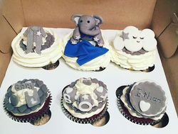 Baby Shower Fondant Cupcakes