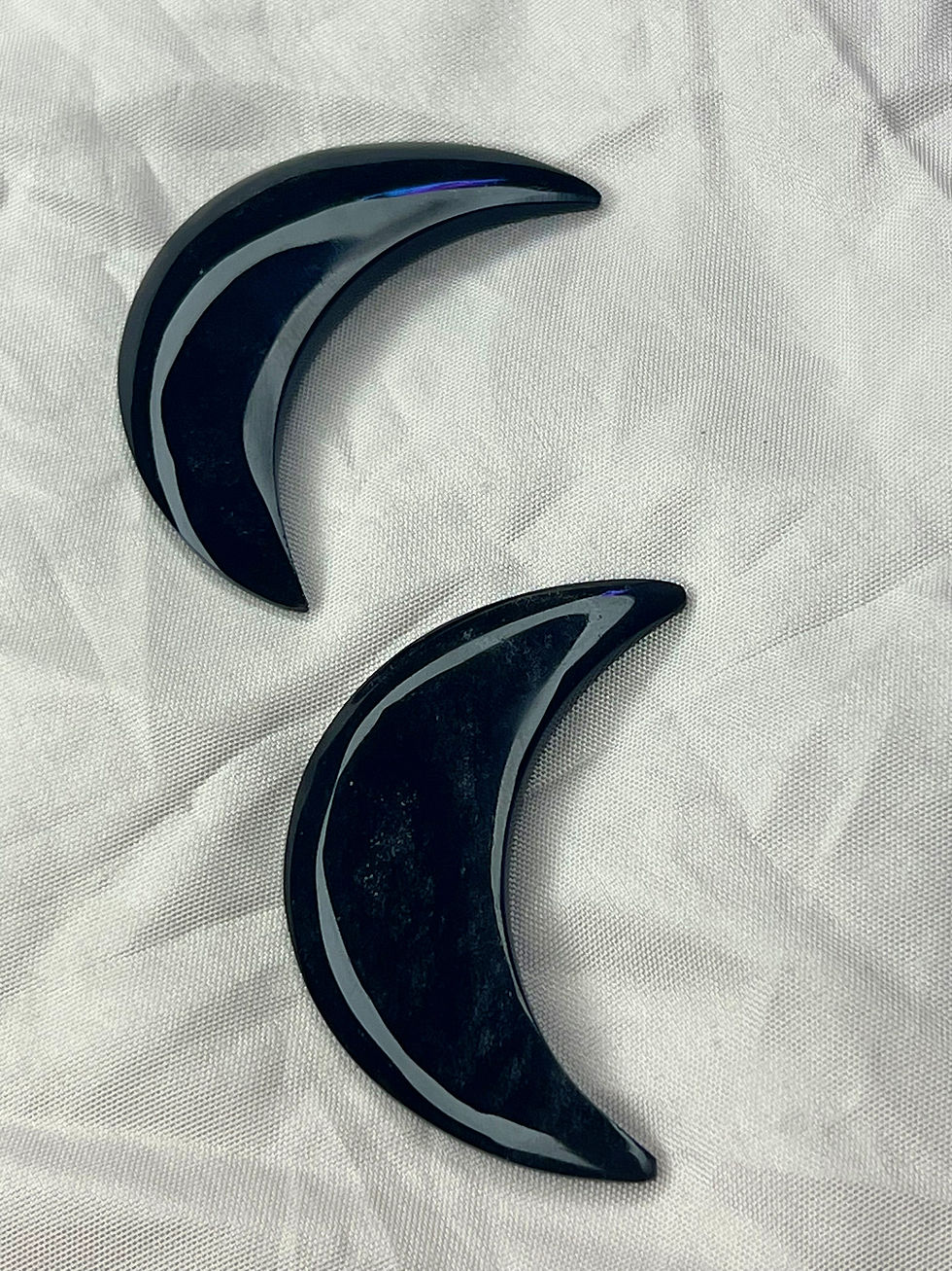 Thumbnail: Obsidian silver sheer, Måne 