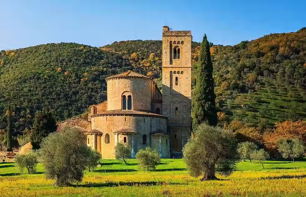 Vale de Orcia, Montalcino, Pienza com almoço e vinho