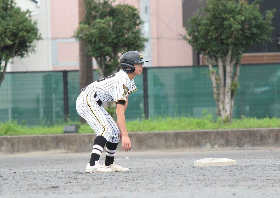 代走出場の長谷川選手(常盤台F少年野球部出身3年)
