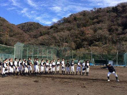 「武山球場」で練習を行いました（動画あり）
