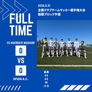 【1st】全国クラブチームサッカー選手権大会 函館地区予選 試合結果