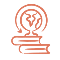 globe and books icon representing earth science