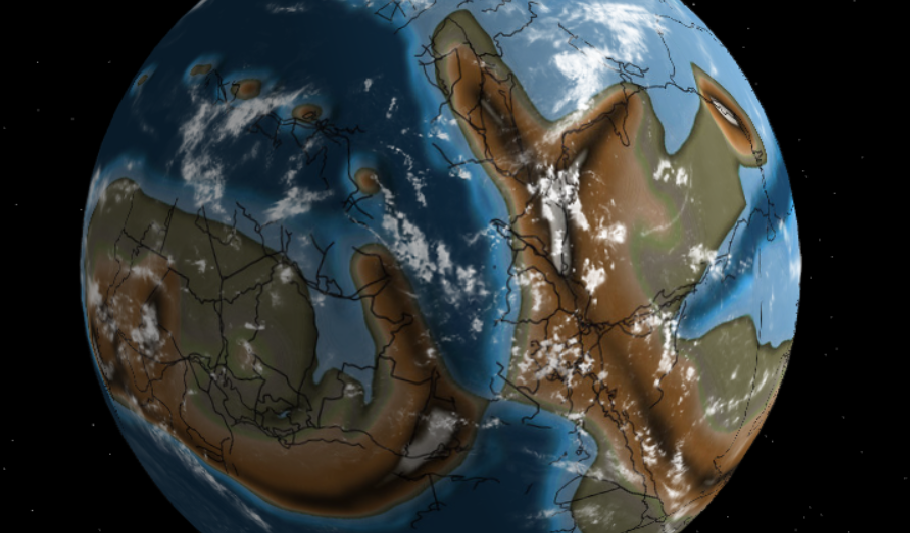 Interactive earth history timeline resource - back to 750 million years ago