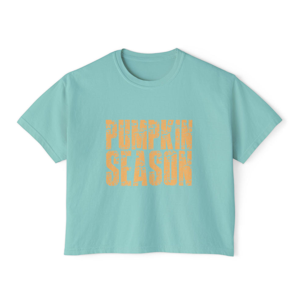 Thumbnail: Women's Pumpkin Season Boxy Tee