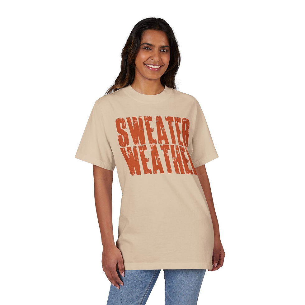 Thumbnail: Sweater Weather Drop-Shoulder T-Shirt