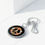 Thumbnail: Peace Sign Floral Keychain