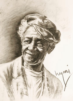 charcoal portrait