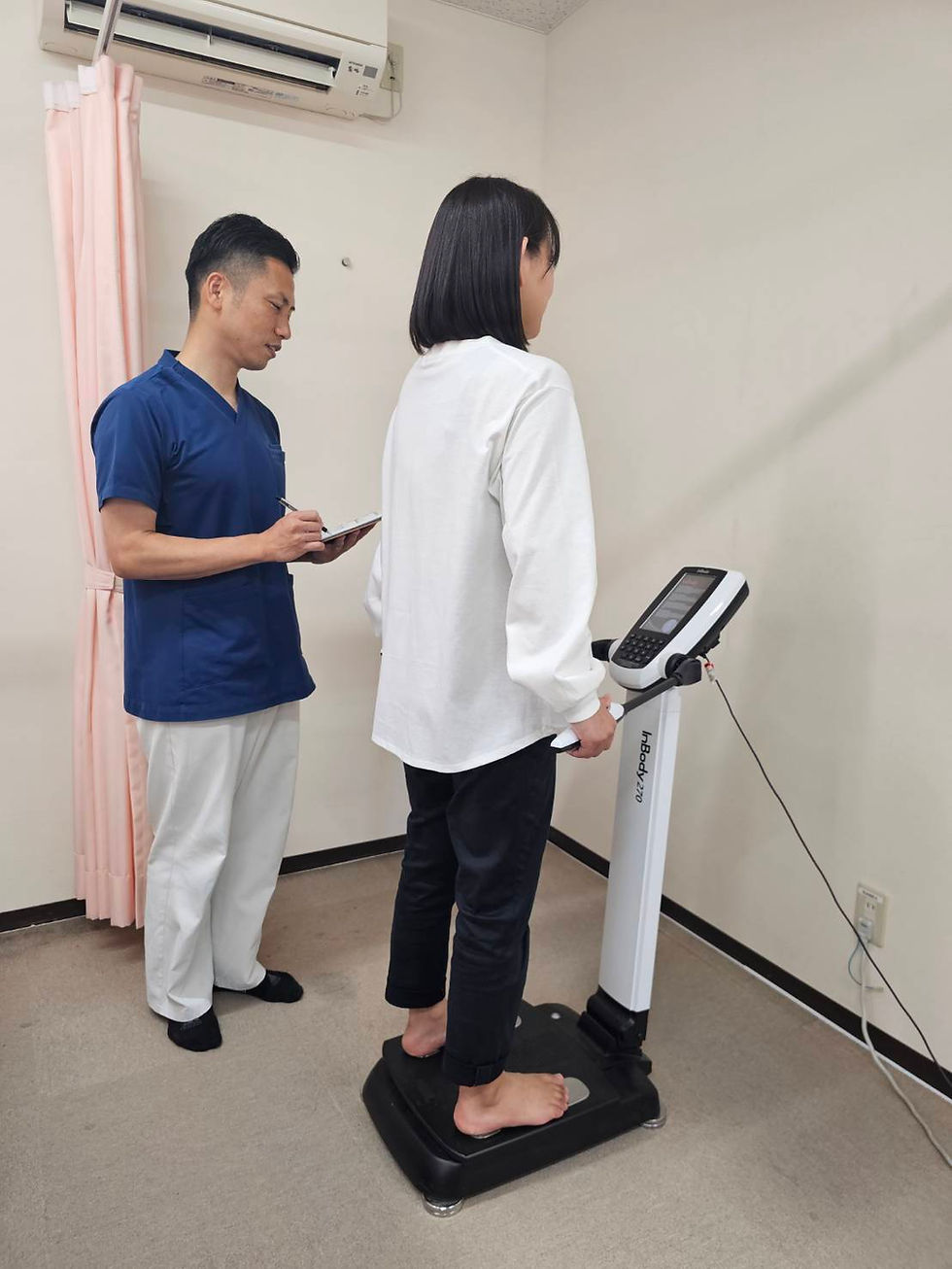 整骨院でのインボディ計測