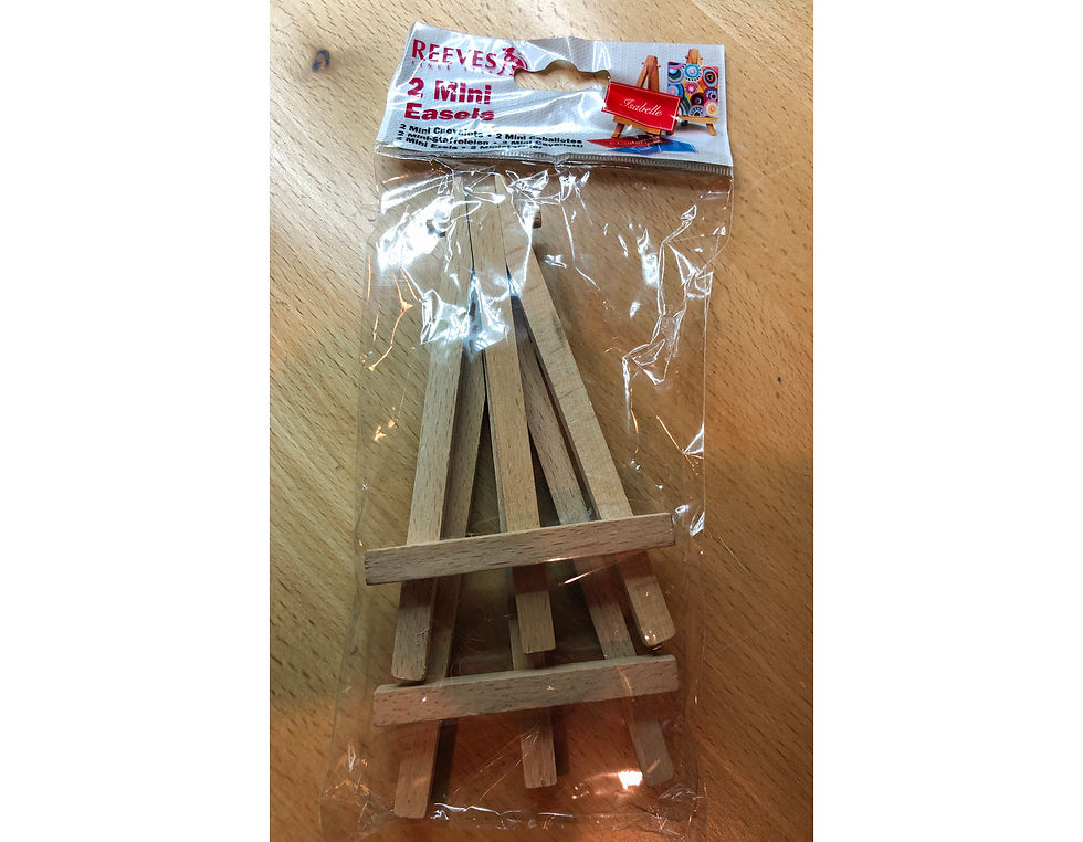Thumbnail: Miniature Mini Wood Art Easel Package of Two