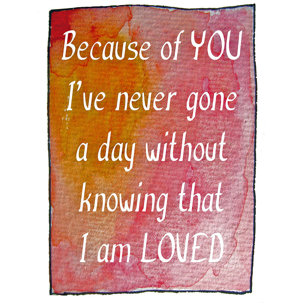 Valentine/Greeting Card - Because of YOU