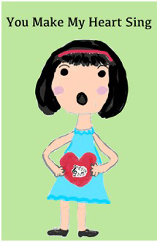 Love Greeting Card - You Make My Heart Sing