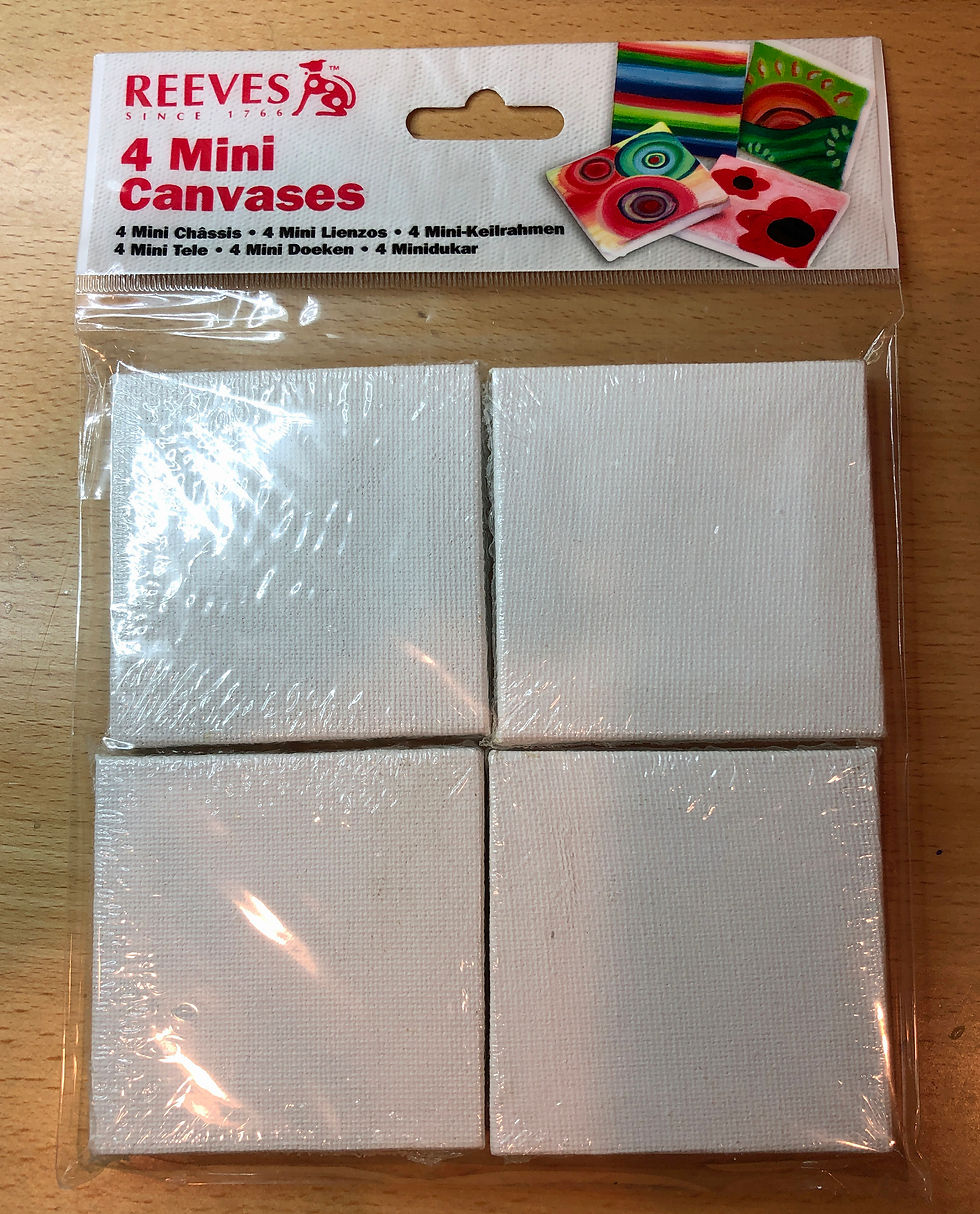 Thumbnail: Miniature Mini Art Canvas Package of Four