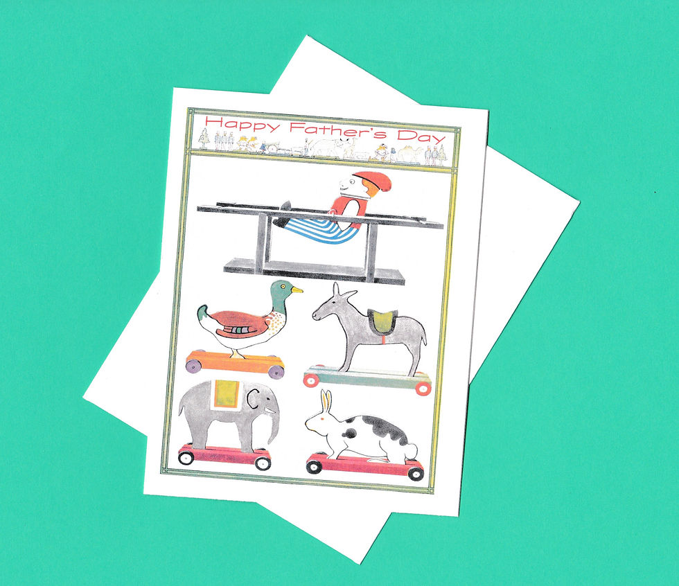 Father's Day Greeting Card - Father's Toys