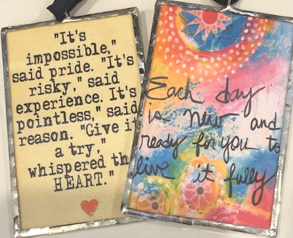 It's Impossible Silver Soldered Ornament