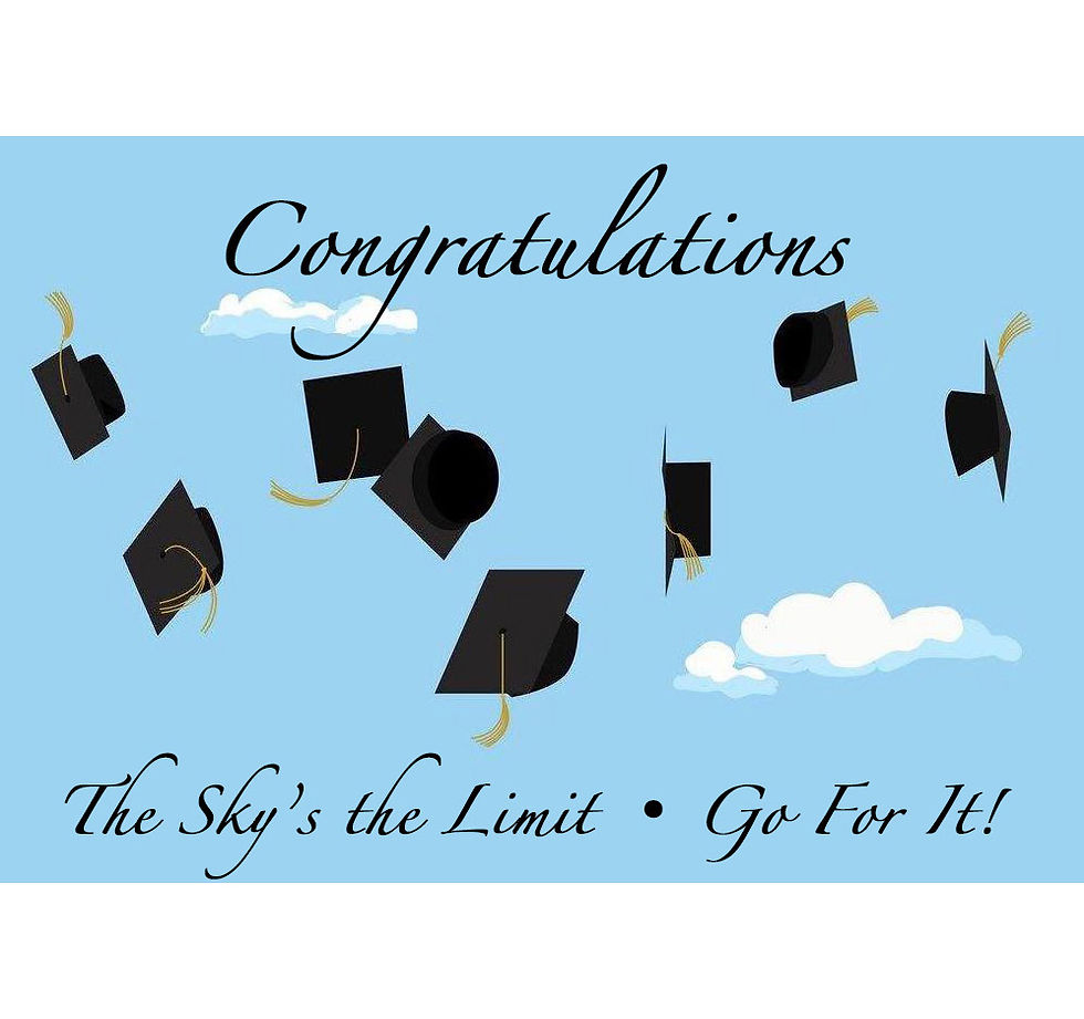 Graduation Greeting Card - Congratulations - Go For It!