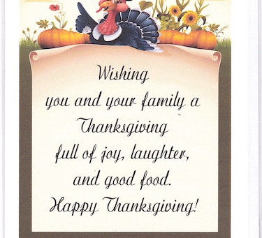 Send Thanksgiving Greetings in Writing