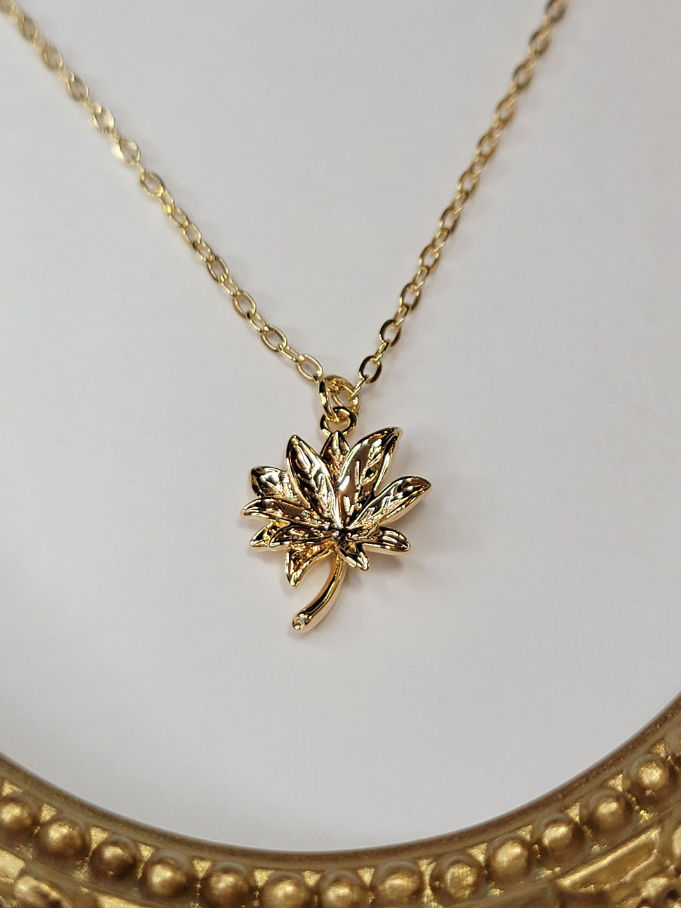 Gold Maple Leaf Necklace