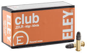 Miniature : ELEY - 500 cartouches Cal .22 LR CLUB 40 grs - 22ELCL500