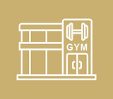 laundry setup at Gym and Sports center