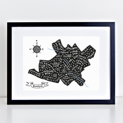 Markyate Map print jenroffe